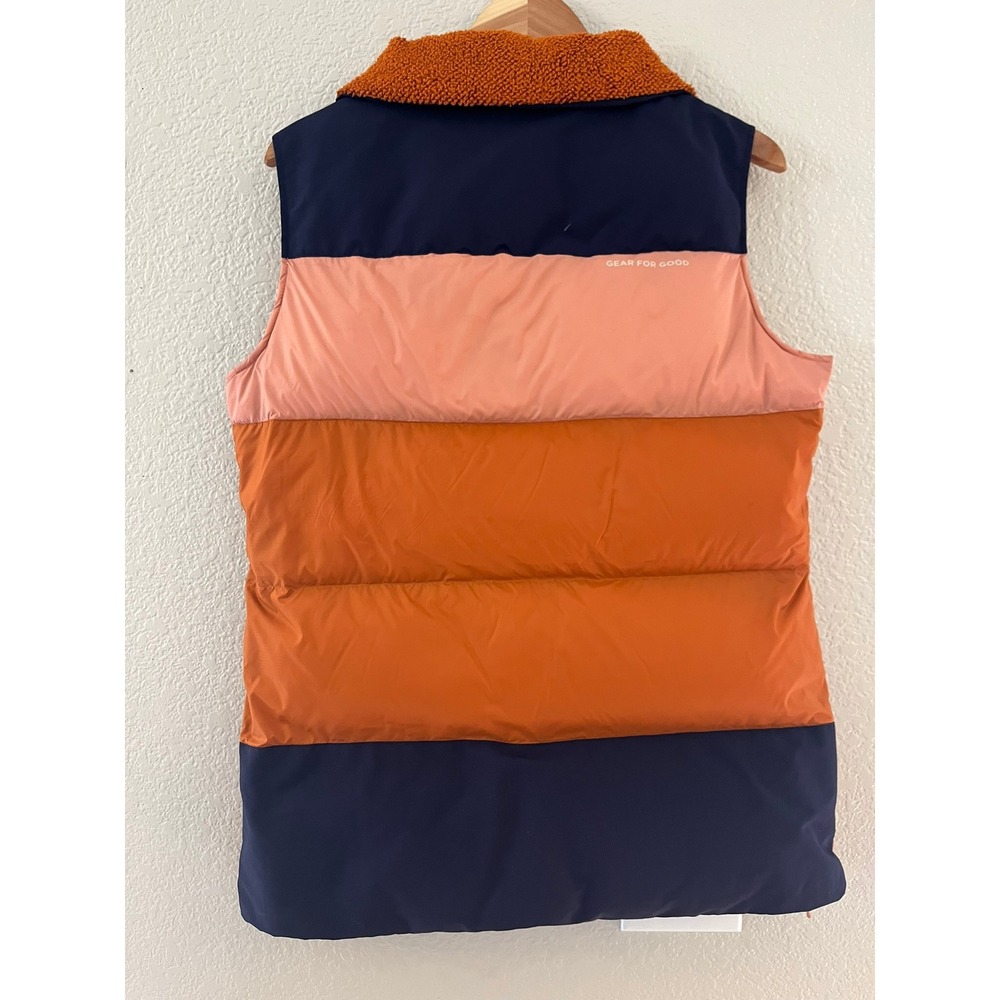Cotopaxi Solazo Down Vest Womens Small Maritime/Mezcal Colorblock - Picture 4 of 9